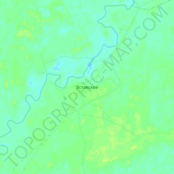 Вставское topographic map, elevation, terrain