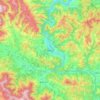 Zenica topographic map, elevation, terrain