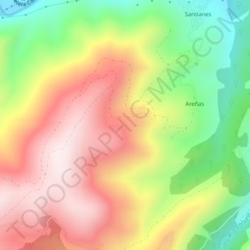 Ricabo topographic map, elevation, terrain