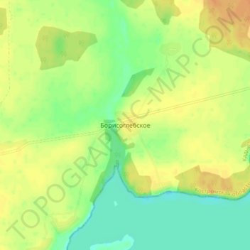 Борисоглебское topographic map, elevation, terrain