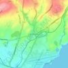Ballasalla topographic map, elevation, terrain