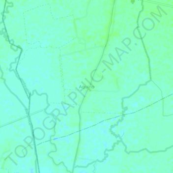 Aquino topographic map, elevation, terrain