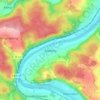 Matting topographic map, elevation, terrain