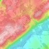 Springtown topographic map, elevation, terrain