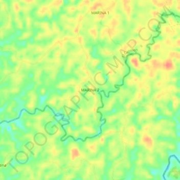 MARINA 2 topographic map, elevation, terrain