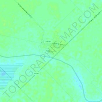El Dorado topographic map, elevation, terrain