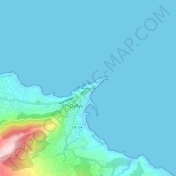Mayouya topographic map, elevation, terrain