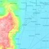 Buayan topographic map, elevation, terrain