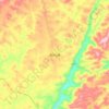 腊尔山镇 topographic map, elevation, terrain