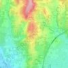 Salornay topographic map, elevation, terrain