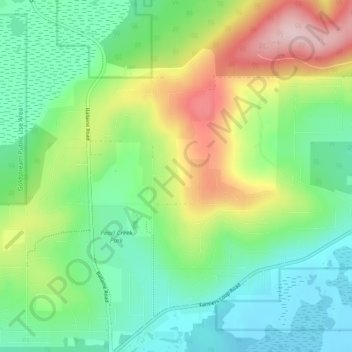 Dogpatch topographic map, elevation, terrain