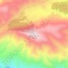 Mont Zaccar topographic map, elevation, terrain