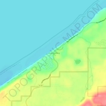 Sullivans Landing topographic map, elevation, terrain