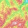 Bragança topographic map, elevation, terrain