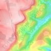 Évelle topographic map, elevation, terrain