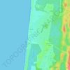 Biscarrosse-Plage topographic map, elevation, terrain