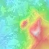 Pedra Azul topographic map, elevation, terrain