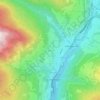 Zlatting topographic map, elevation, terrain