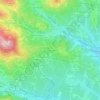 Les Poulets topographic map, elevation, terrain