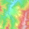 Guinza topographic map, elevation, terrain