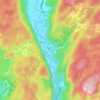 Spilling topographic map, elevation, terrain