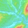 Callaghan topographic map, elevation, terrain