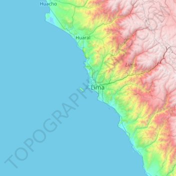 Provincia Constitucional del Callao topographic map, elevation, terrain