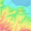 Les Noires Mares topographic map, elevation, terrain