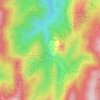 Cañada de las Fuentes topographic map, elevation, terrain