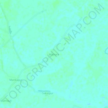 Majhara topographic map, elevation, terrain