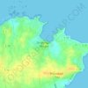 Brignogan-Plages topographic map, elevation, terrain