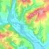Cogan Station topographic map, elevation, terrain