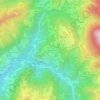 Ascensione topographic map, elevation, terrain