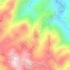 La Piedra topographic map, elevation, terrain