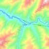 卓克基镇 topographic map, elevation, terrain