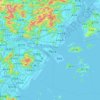 灵昆岛 topographic map, elevation, terrain
