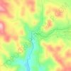 Cascadas del Hueznar topographic map, elevation, terrain