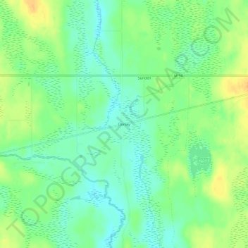 Dorsey topographic map, elevation, terrain