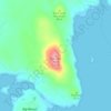 Schoodic Head topographic map, elevation, terrain