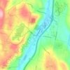 Burrville topographic map, elevation, terrain