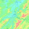 靖州县 topographic map, elevation, terrain