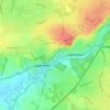 Wightwick topographic map, elevation, terrain