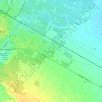 Filippina topographic map, elevation, terrain