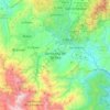Santa Ana del Táchira topographic map, elevation, terrain