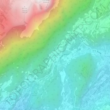 Covelo topographic map, elevation, terrain