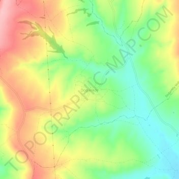 Doğanköy topographic map, elevation, terrain