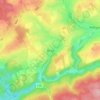 Brisy topographic map, elevation, terrain