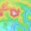 Pieniny topographic map, elevation, terrain