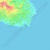 Praia topographic map, elevation, terrain