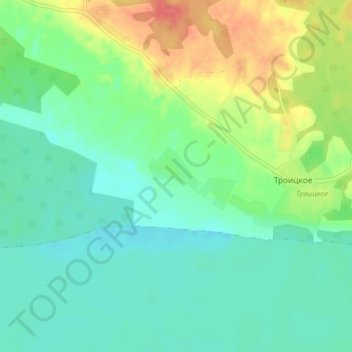 Тарасьево topographic map, elevation, terrain